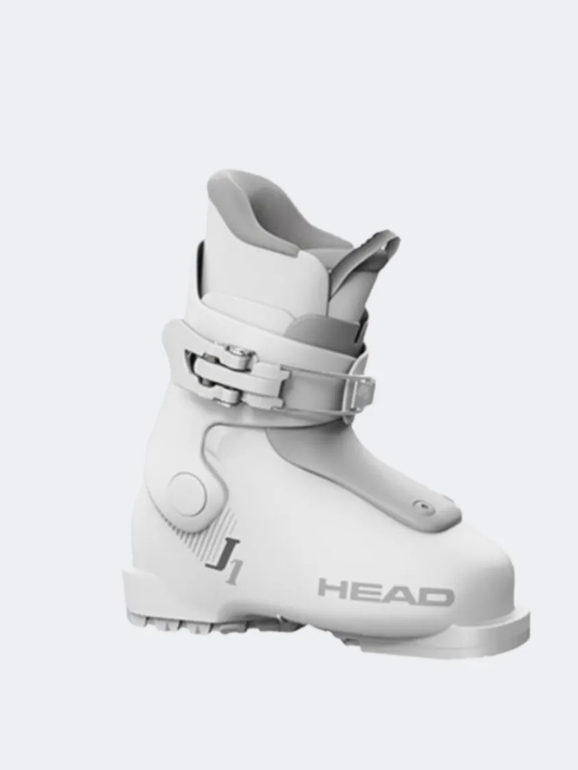 Head J 1 Kids Skiing Ski Boots White/Grey