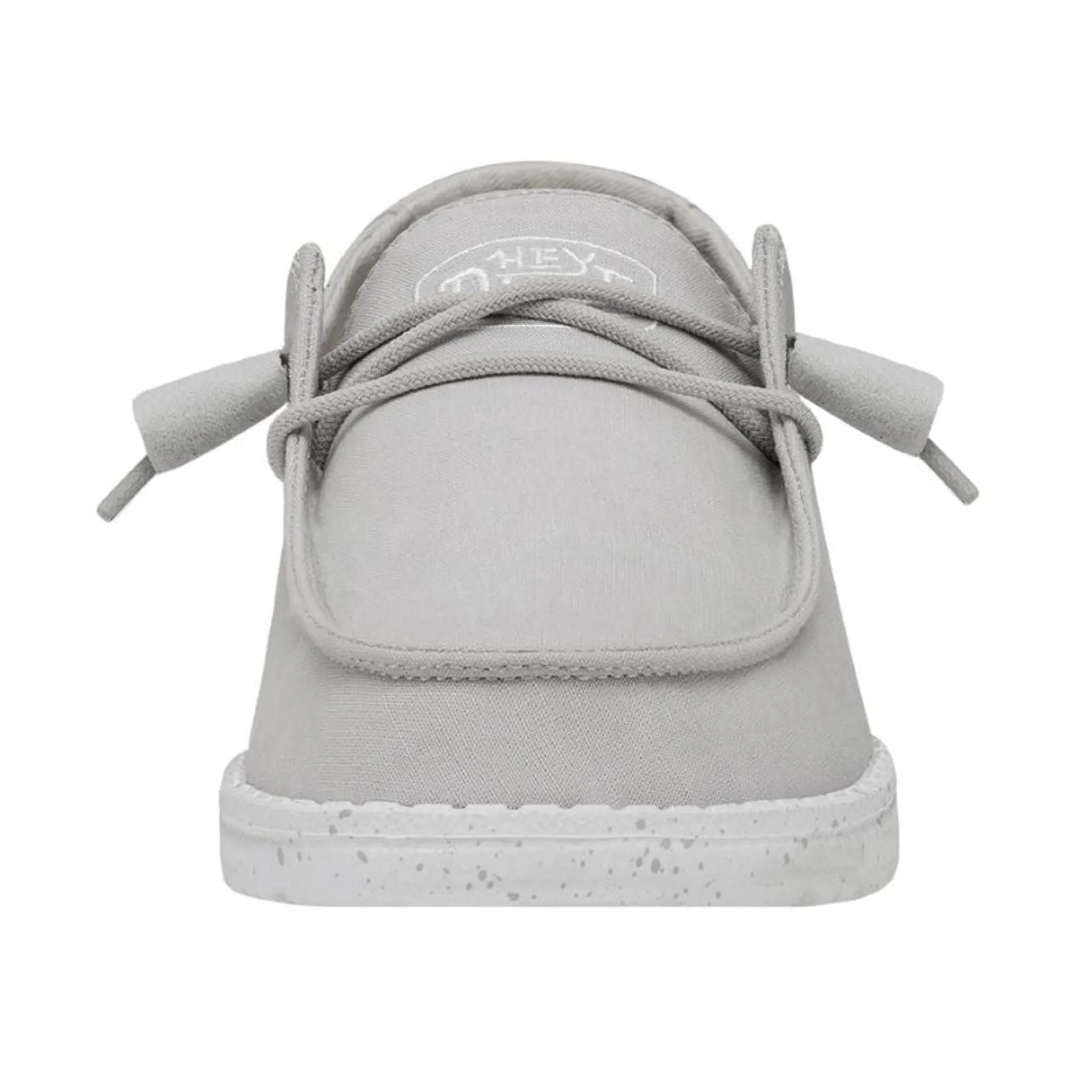 HEY DUDE WOMEN'S WENDY SLUB CANVAS LIGHT GREY - 40063007