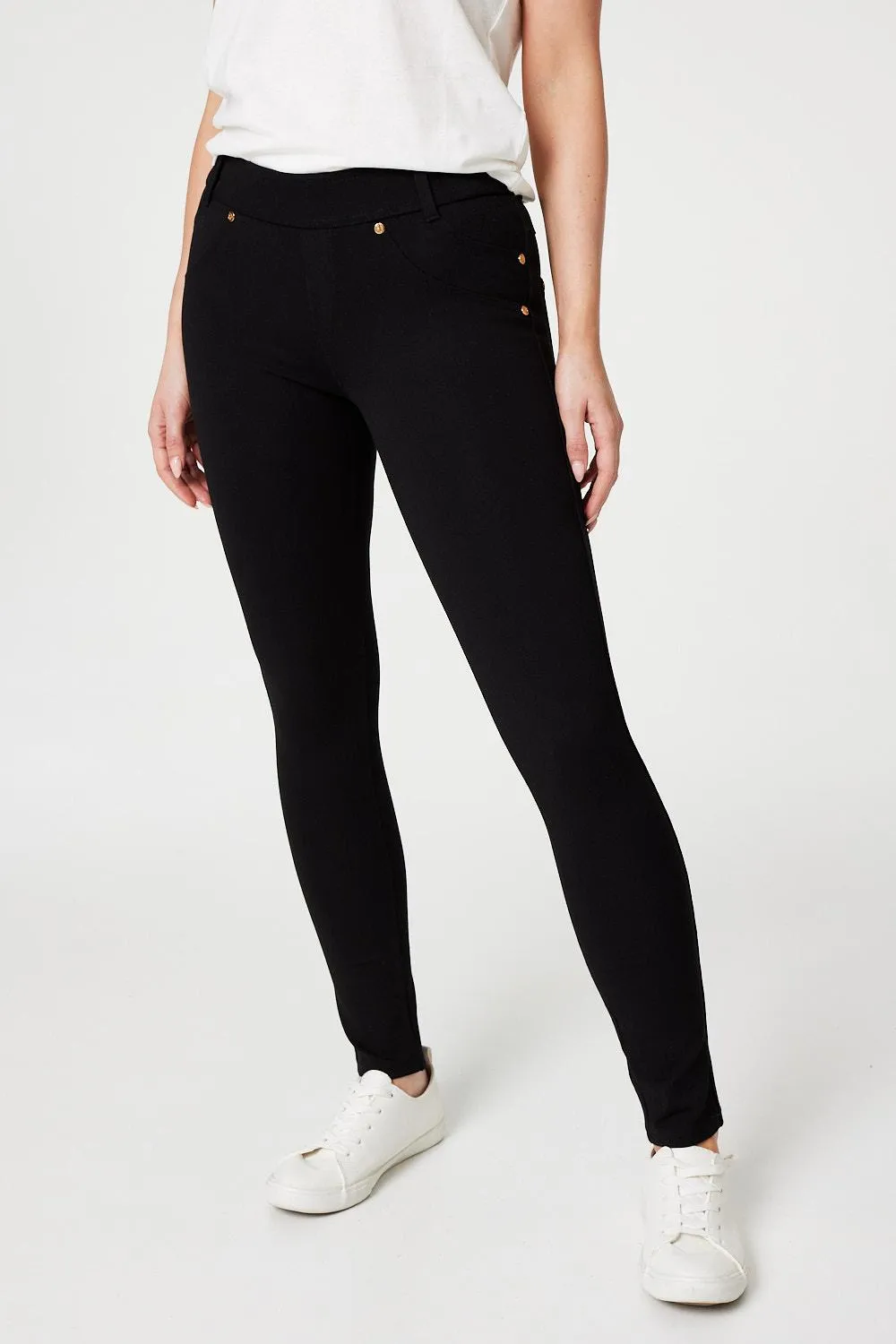 High Waist Ankle Length Jeggings