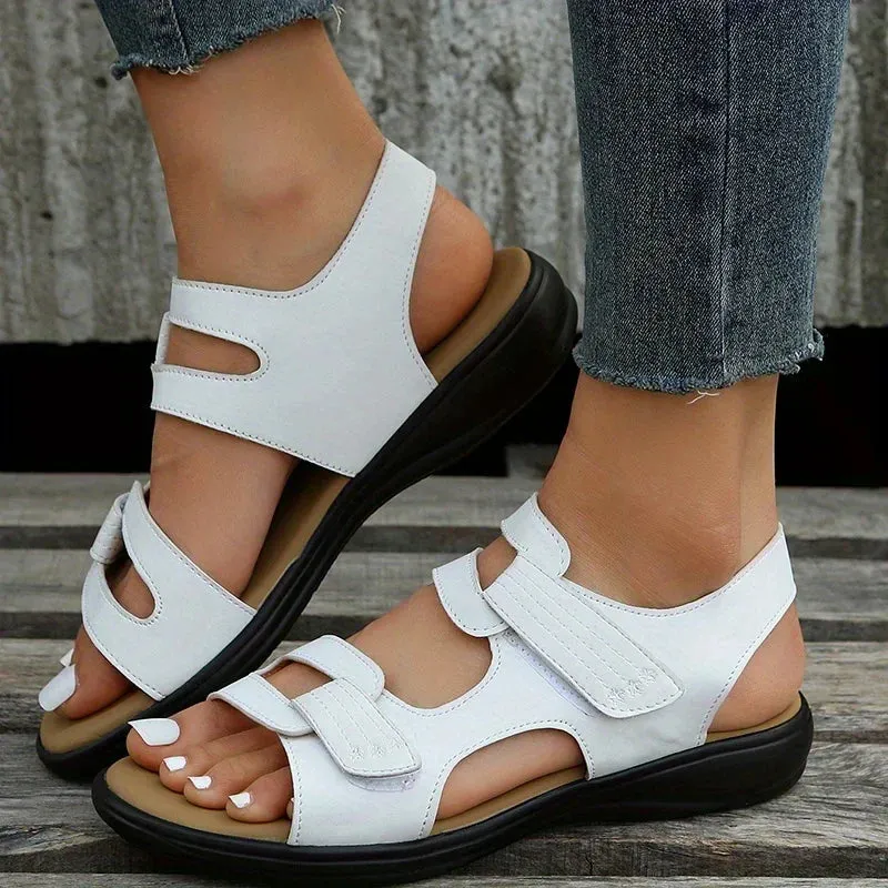 Hnzxzm Women trendy Flat Sandals Open Toe Non Slip Soft Sole Wear-resistant Shoes Outdoor Sports Sandals