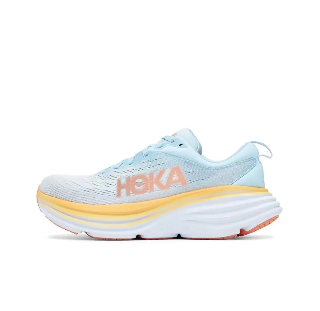 HOKA Bondi 8 Sport Running Shoes: Breathable, Anti-Slip Cushioning for Men and Women