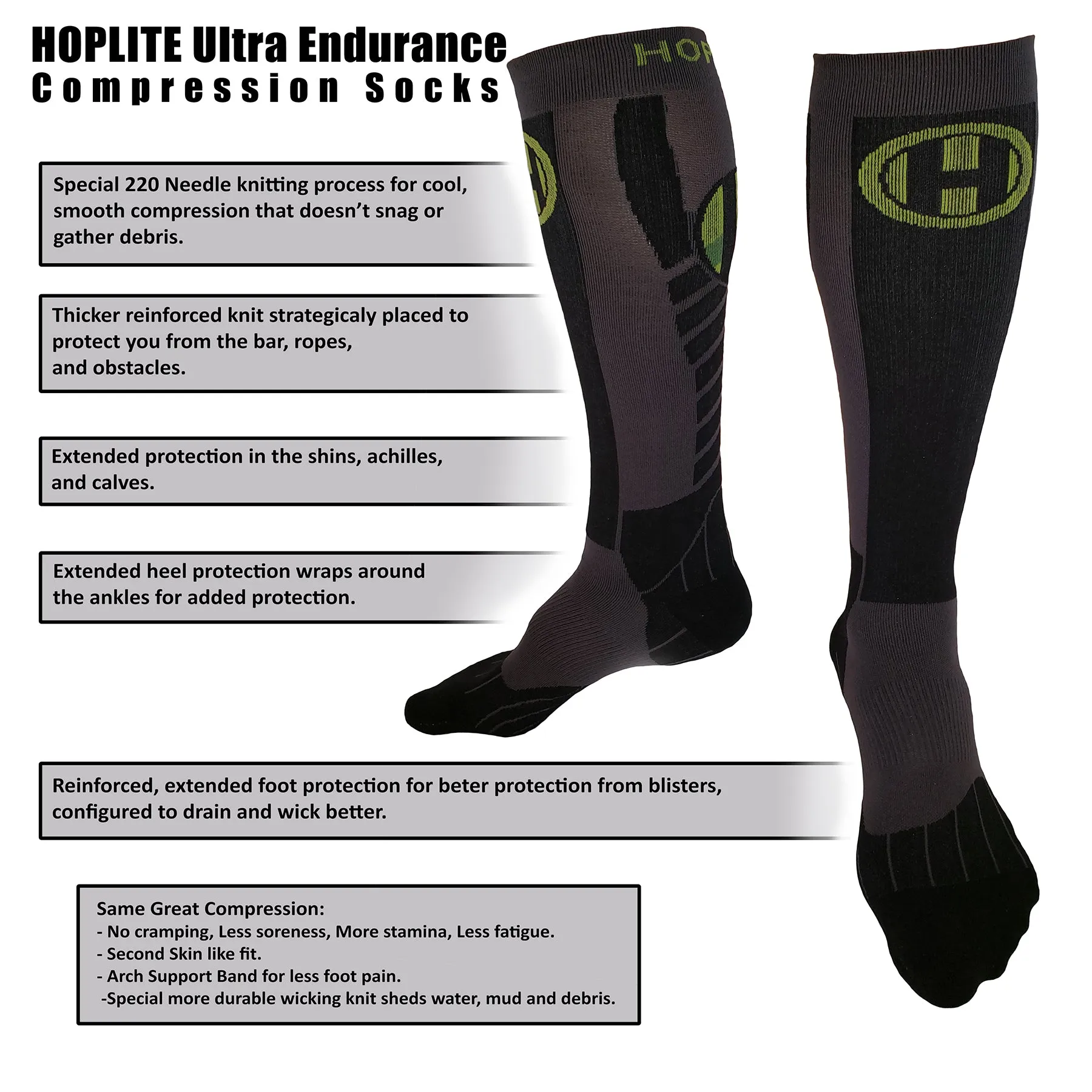 Hoplite Ultra Endurance Compression Socks