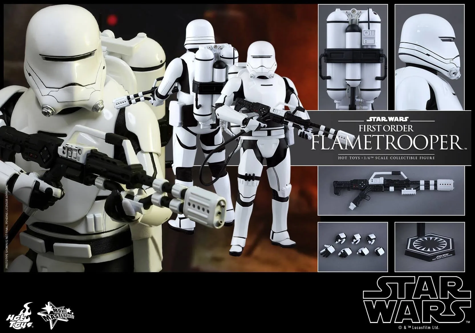 Hot Toys – MMS326 – Star Wars: The Force Awakens: First Order Flametrooper