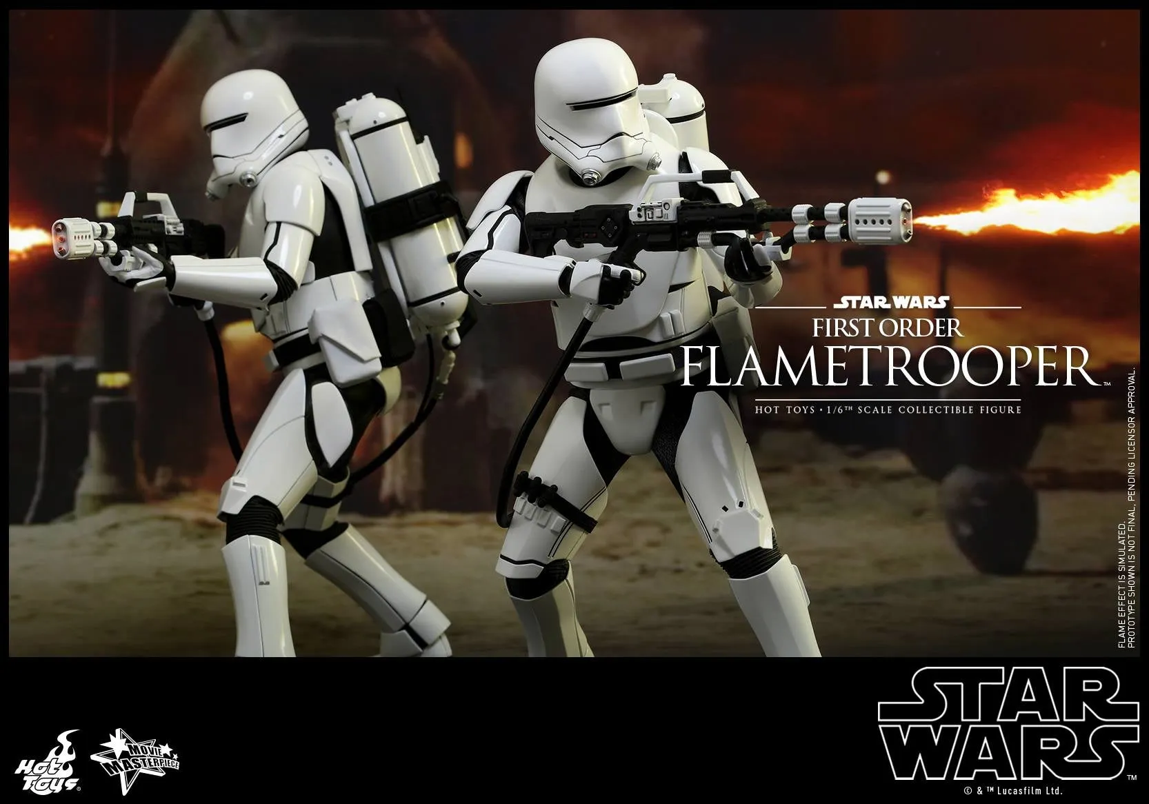 Hot Toys – MMS326 – Star Wars: The Force Awakens: First Order Flametrooper