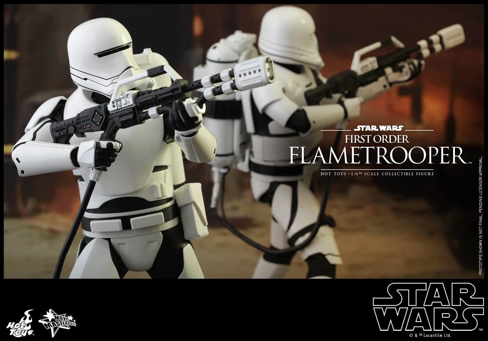 Hot Toys – MMS326 – Star Wars: The Force Awakens: First Order Flametrooper