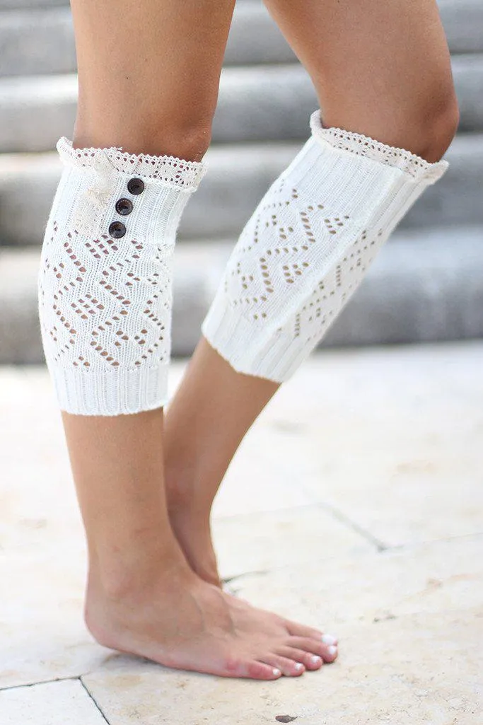 Ivory Boot Cuffs