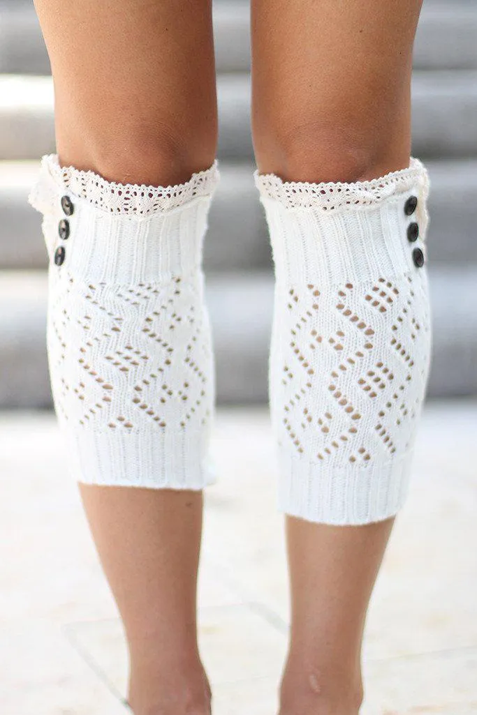 Ivory Boot Cuffs