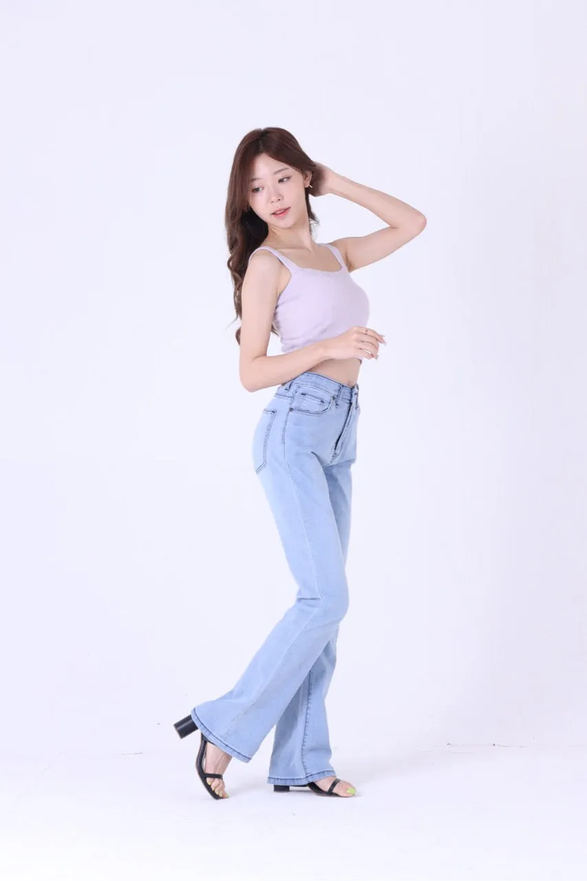 Jack Russel - Women Jeans - Klassik JF-BT/LB Boot Cut Light Blue Mid Waisted