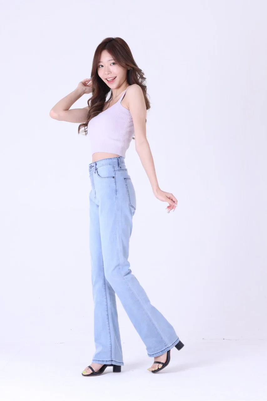 Jack Russel - Women Jeans - Klassik JF-BT/LB Boot Cut Light Blue Mid Waisted