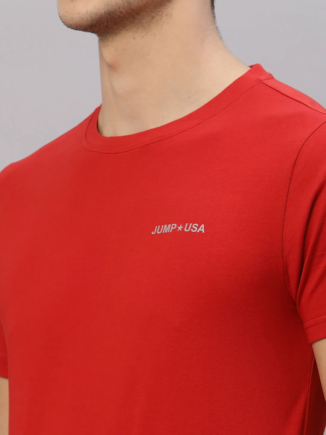 JUMP USA Ultralyte Men Pure Cotton Running Rapid Dry T-Shirt