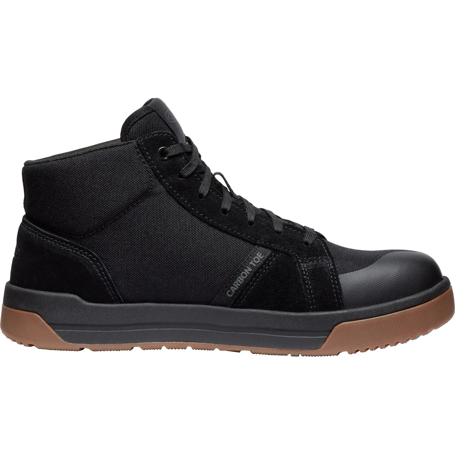 Keen Utility Mens Kenton Mid CT Black/Gum Canvas Work Boots