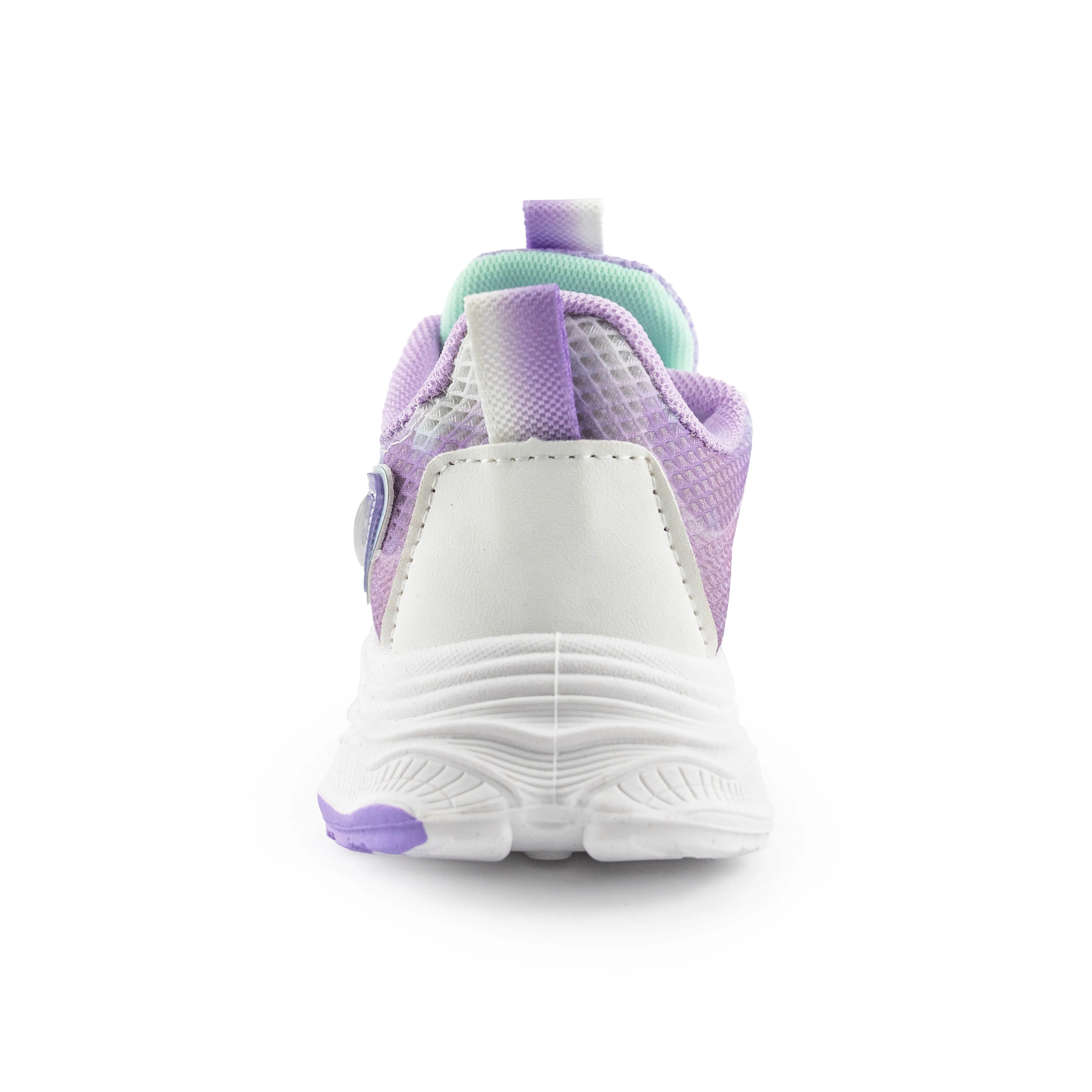 Kid's Rotary buckle Sneakers - Purple/White