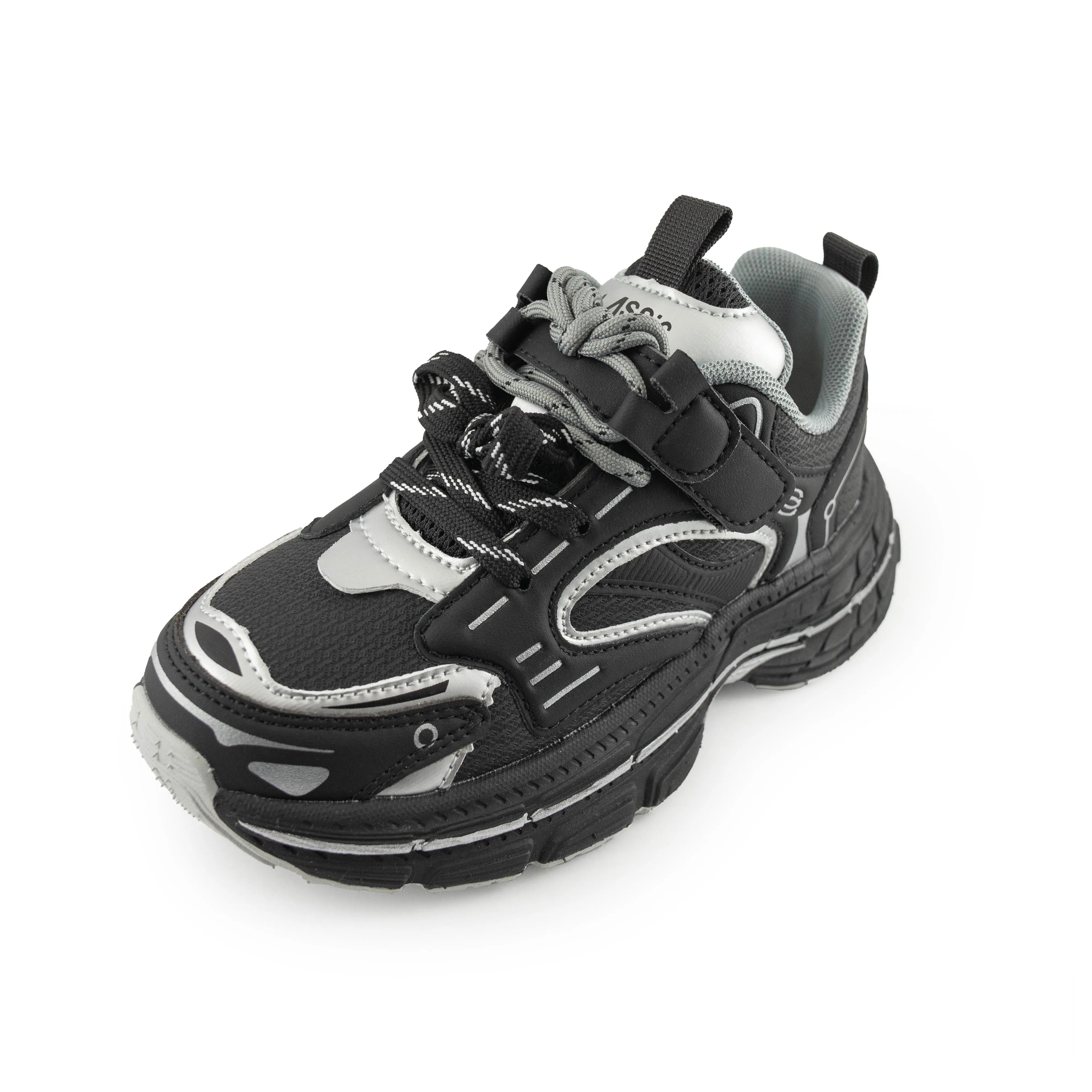 Kid's/Youth Unisex Sneakers - 7112 Black Sliver