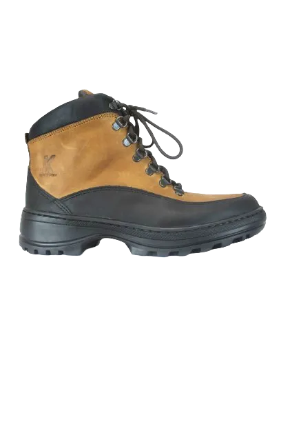 Kingston Leather Tan Black Boot