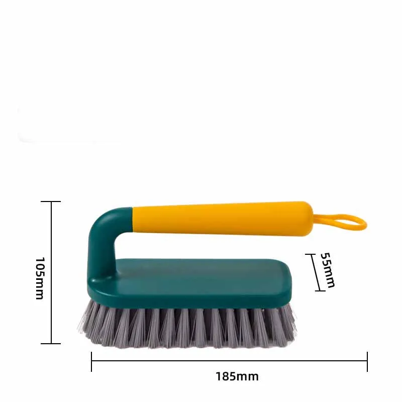 Kitchen Pot Brush Dish Brush Long Handle Soft Bristle Cup Brush Board Brush Shoe Brush Window Scraper Sweeper TPR Set