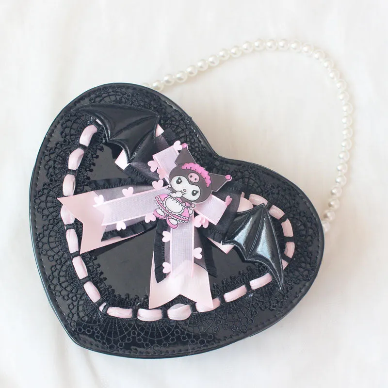 Kuro Inspired Heart Leather Bag - Lovesickdoe