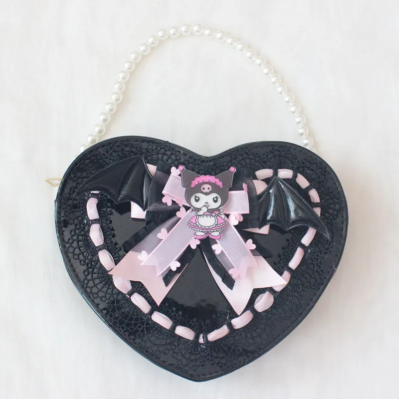 Kuro Inspired Heart Leather Bag - Lovesickdoe