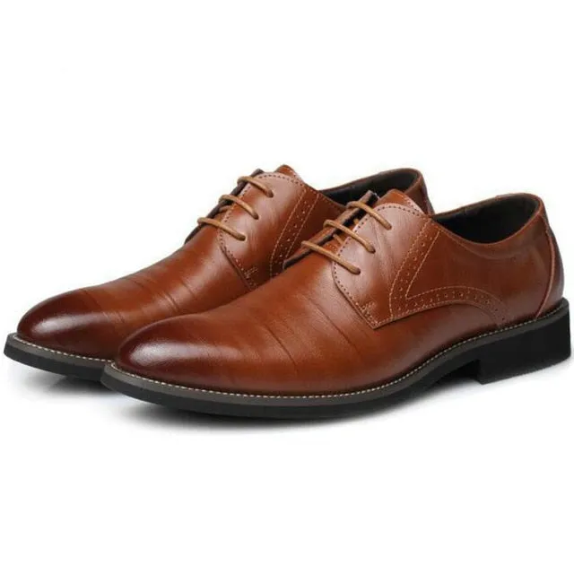 Lace-Up Bullock Business Dress  Male Formal Shoes New High Quality