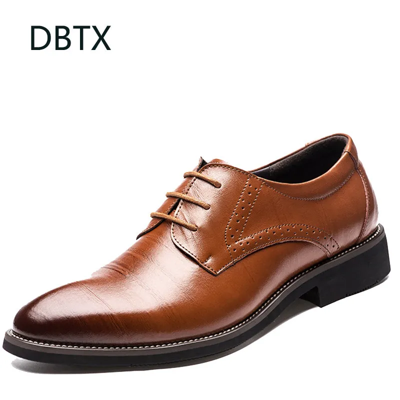 Lace-Up Bullock Business Dress  Male Formal Shoes New High Quality