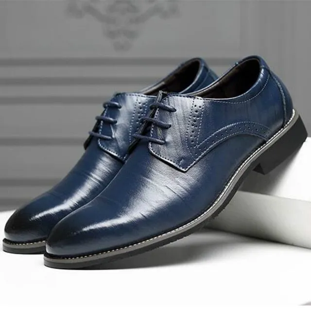 Lace-Up Bullock Business Dress  Male Formal Shoes New High Quality