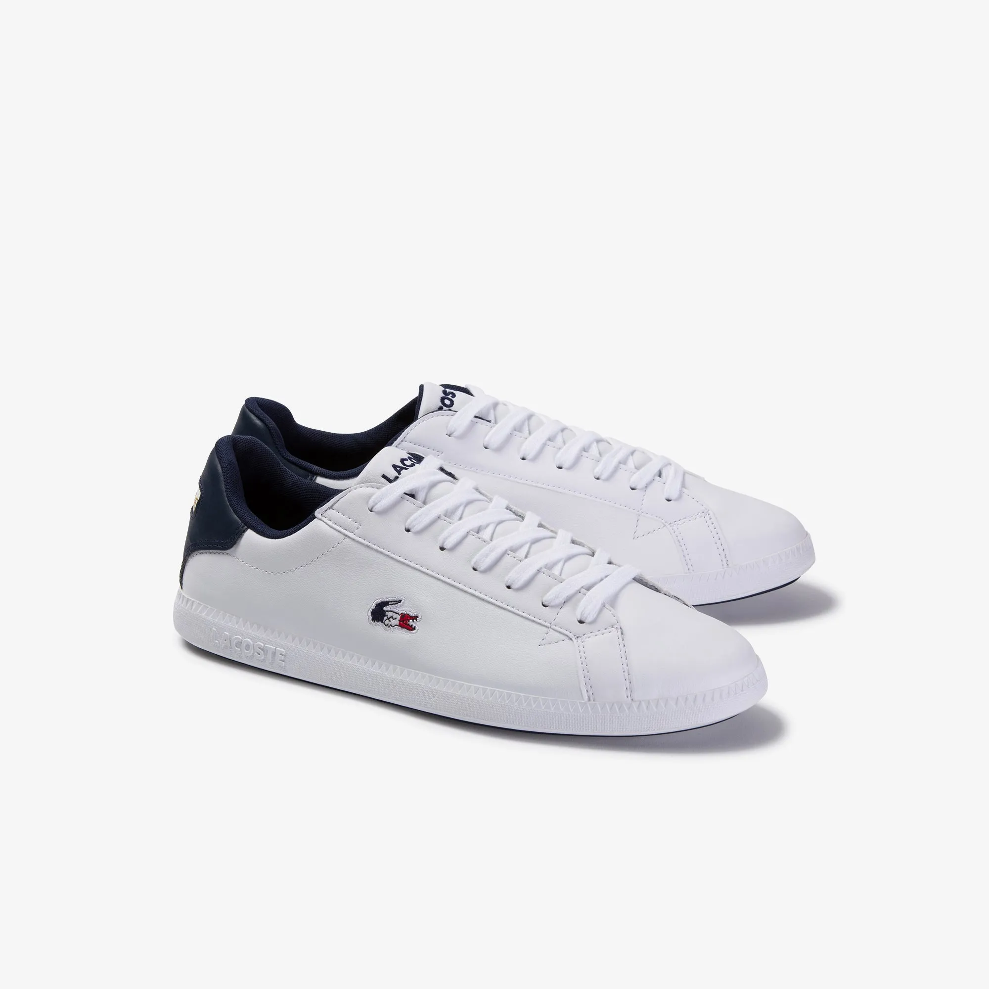 Lacoste Graduate Tri1 Sma Sneakers - White/Navy/Red