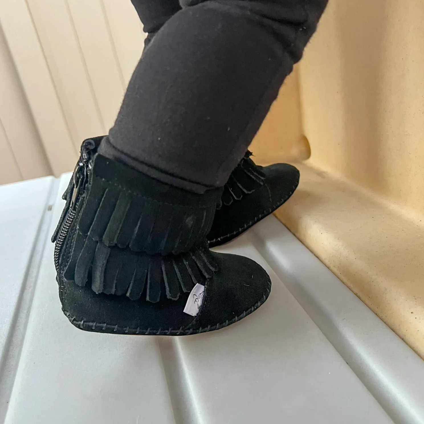 Little Love Bug Black Cozy Boot