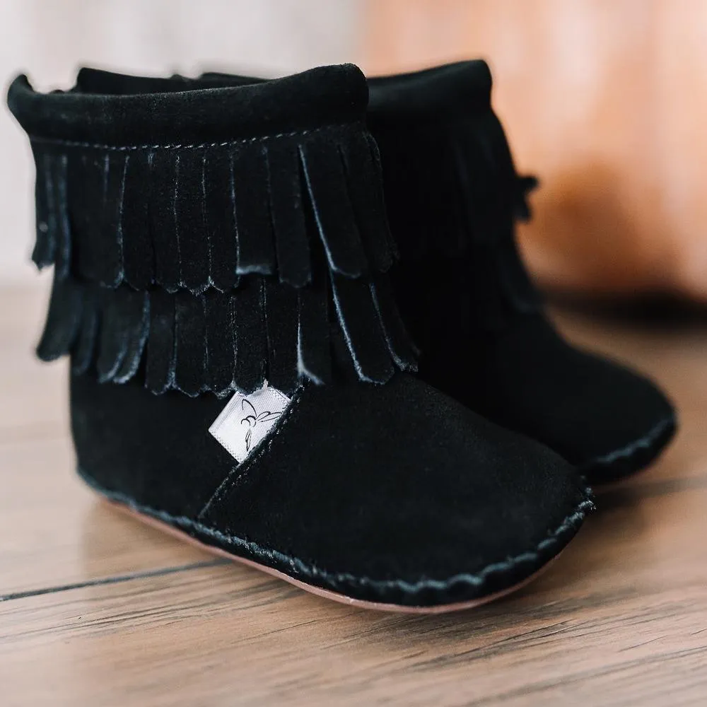 Little Love Bug Black Cozy Boot