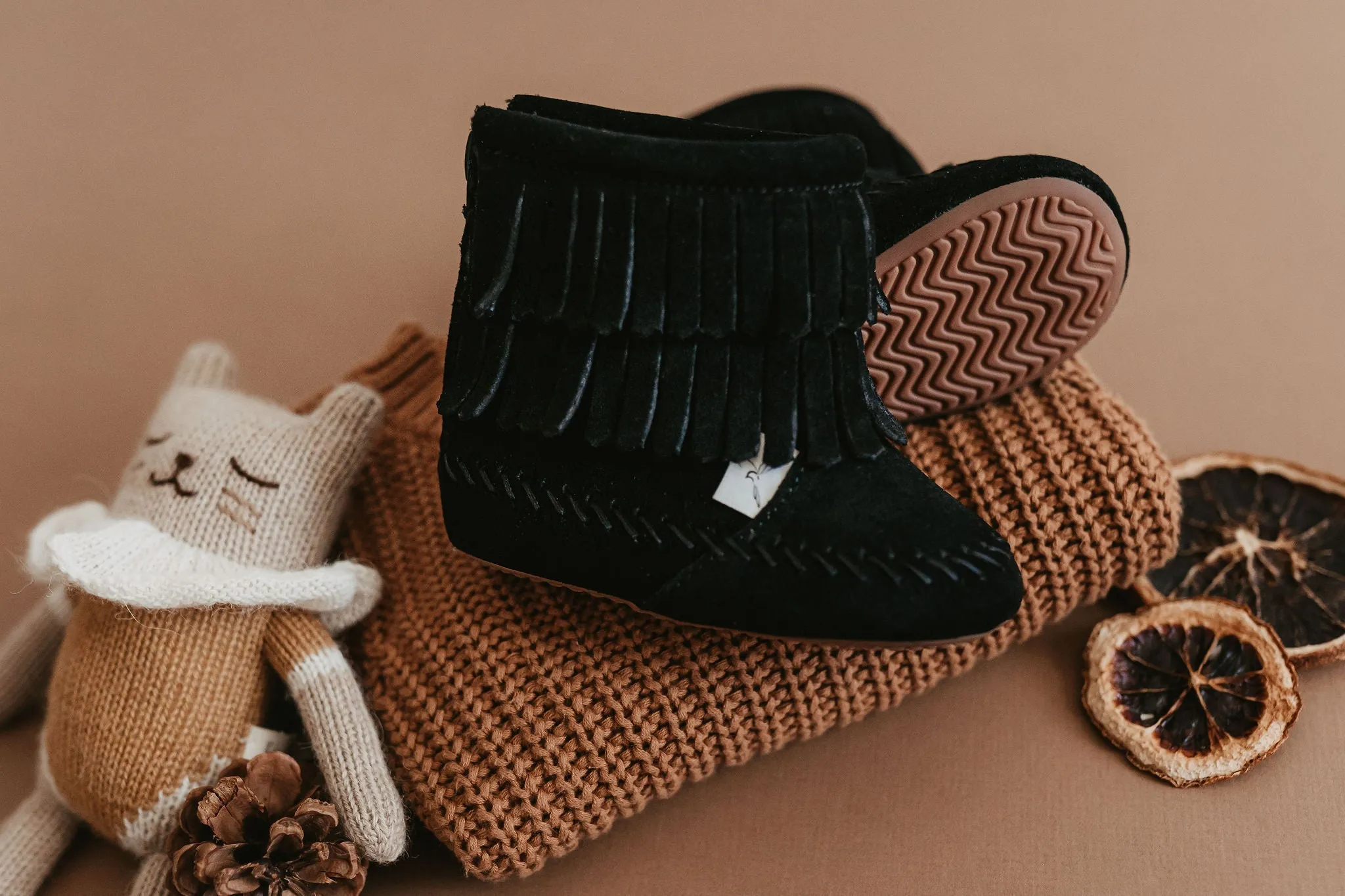 Little Love Bug Black Cozy Boot