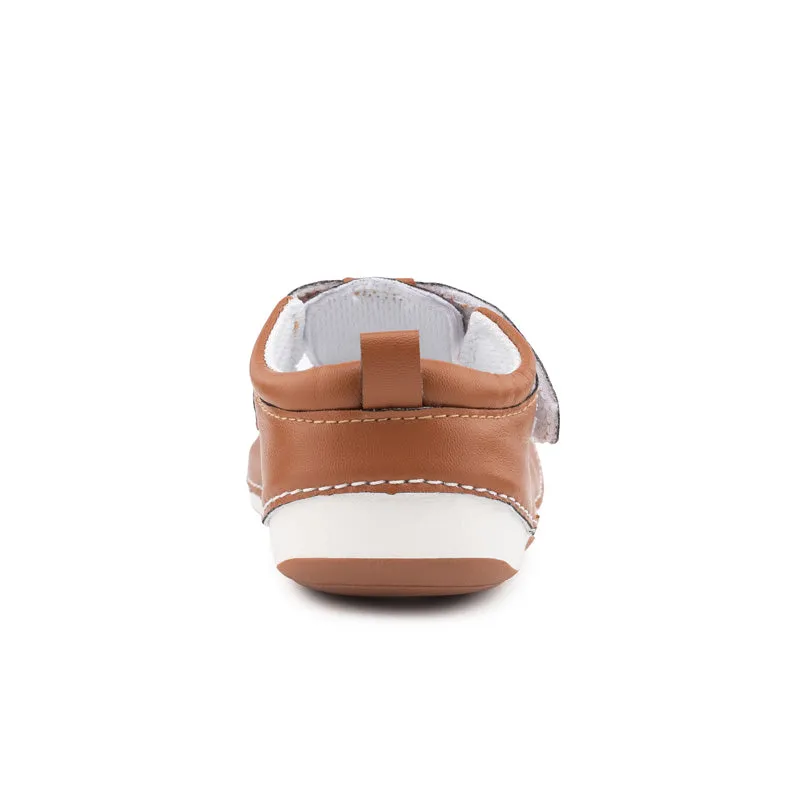 LONDON WIDE tan baby and toddler sandals