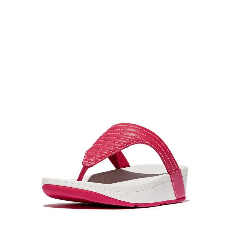 Lottie Contrast-Stitch Padded Toe-Post Sandals