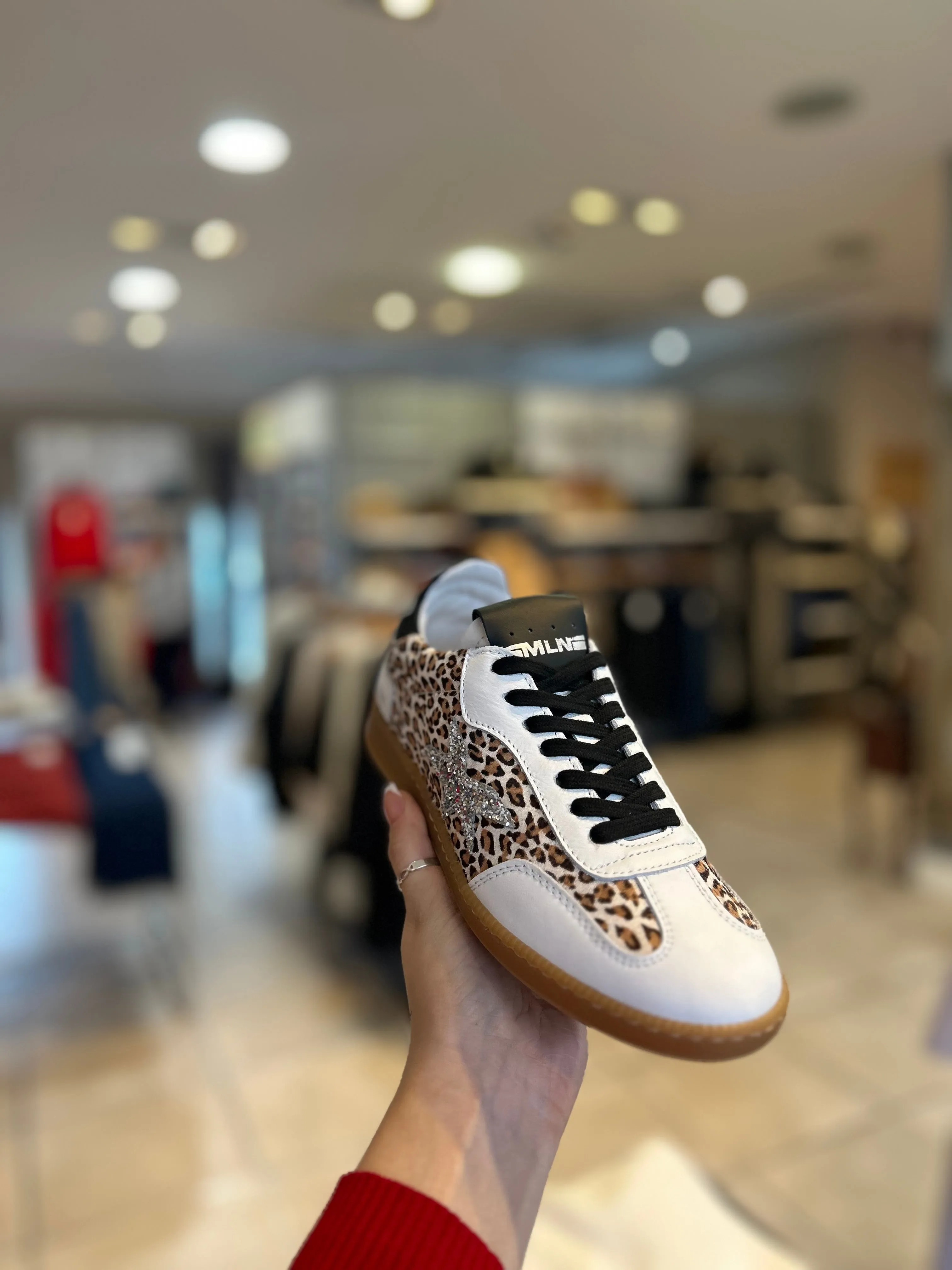 MELINE SPARKLE LEOPARD TRAINER