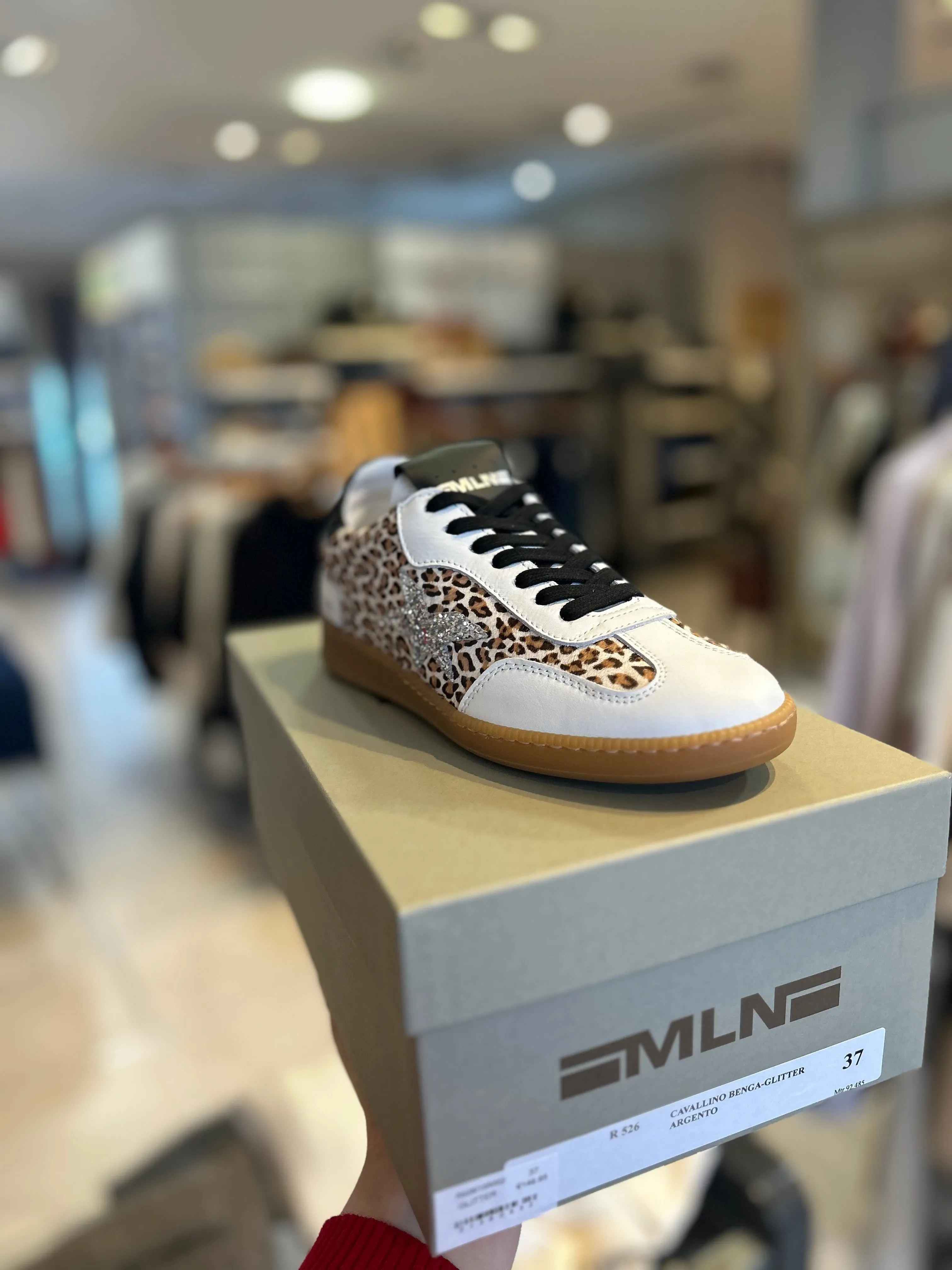 MELINE SPARKLE LEOPARD TRAINER