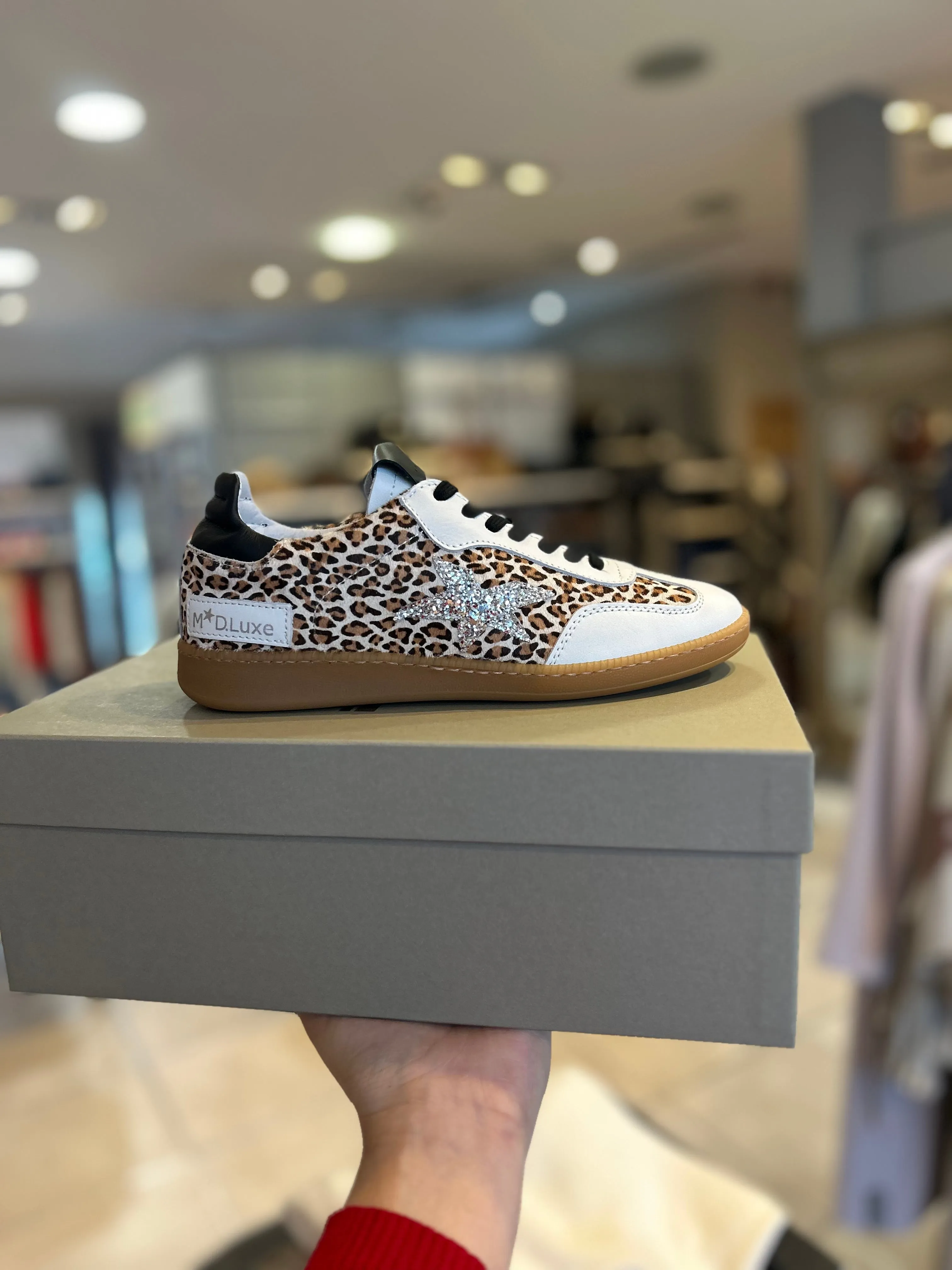 MELINE SPARKLE LEOPARD TRAINER