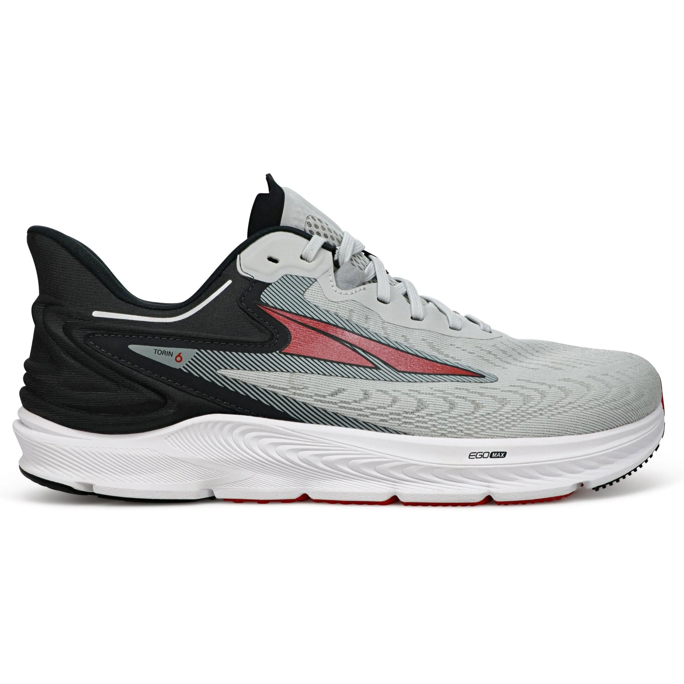 Men's Altra Torin 6, Gray/Red, 15 2E Wide