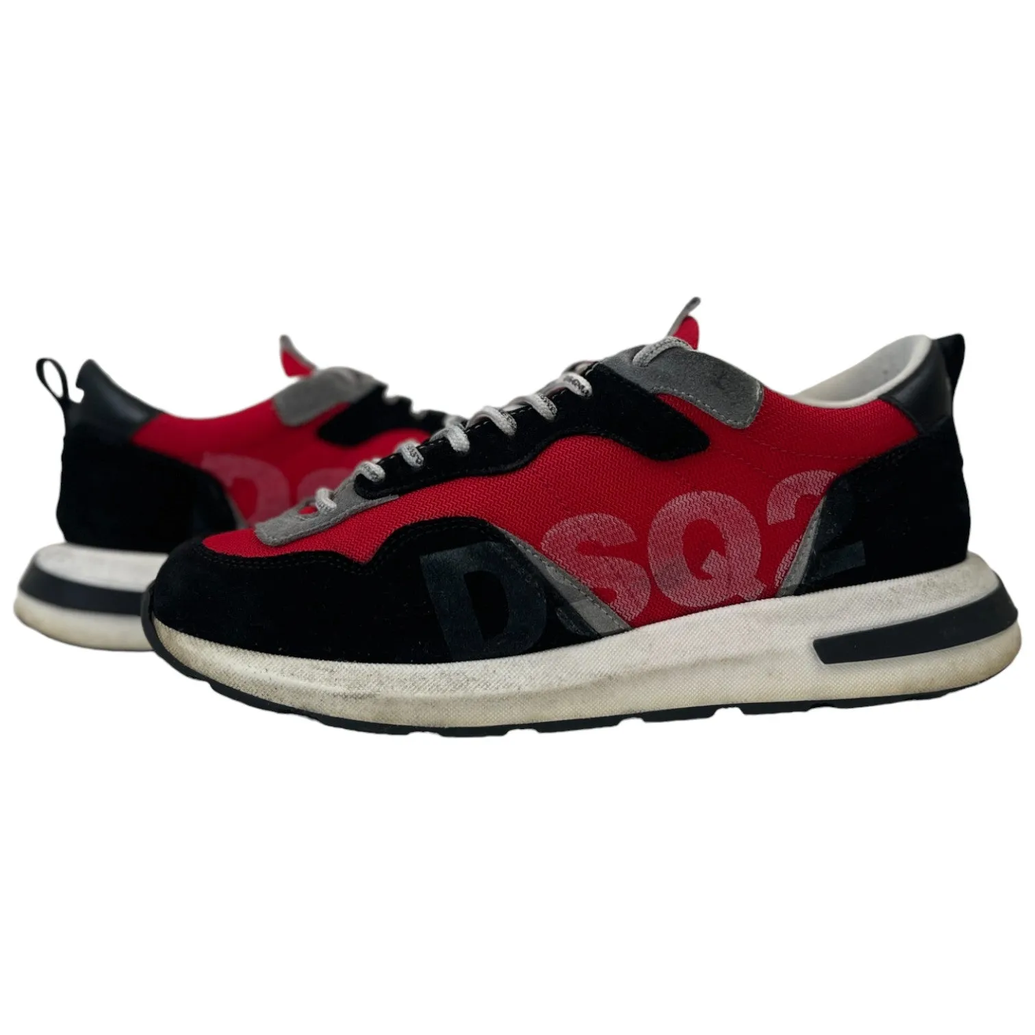 Men's Dsq Logo Low Trainers Red Size EU 40.5 / UK 6.5