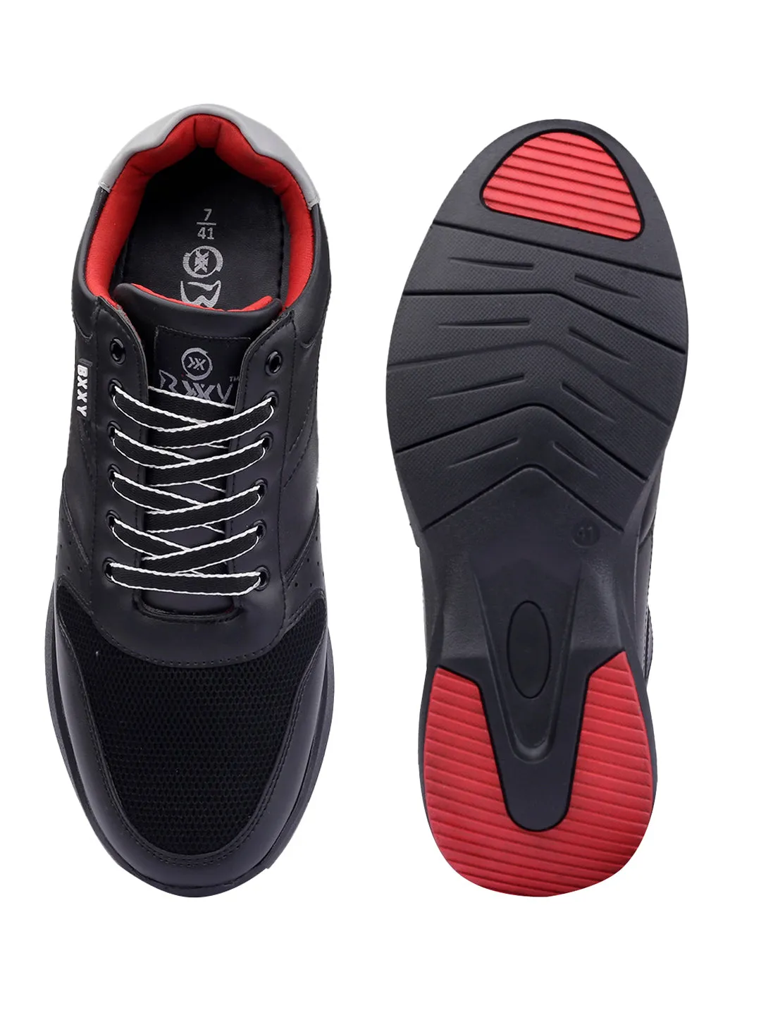 Men's Latest 3.5 Inch Hidden Height Increasing Casual Sneaker And Party Wear Lace-Up Shoes