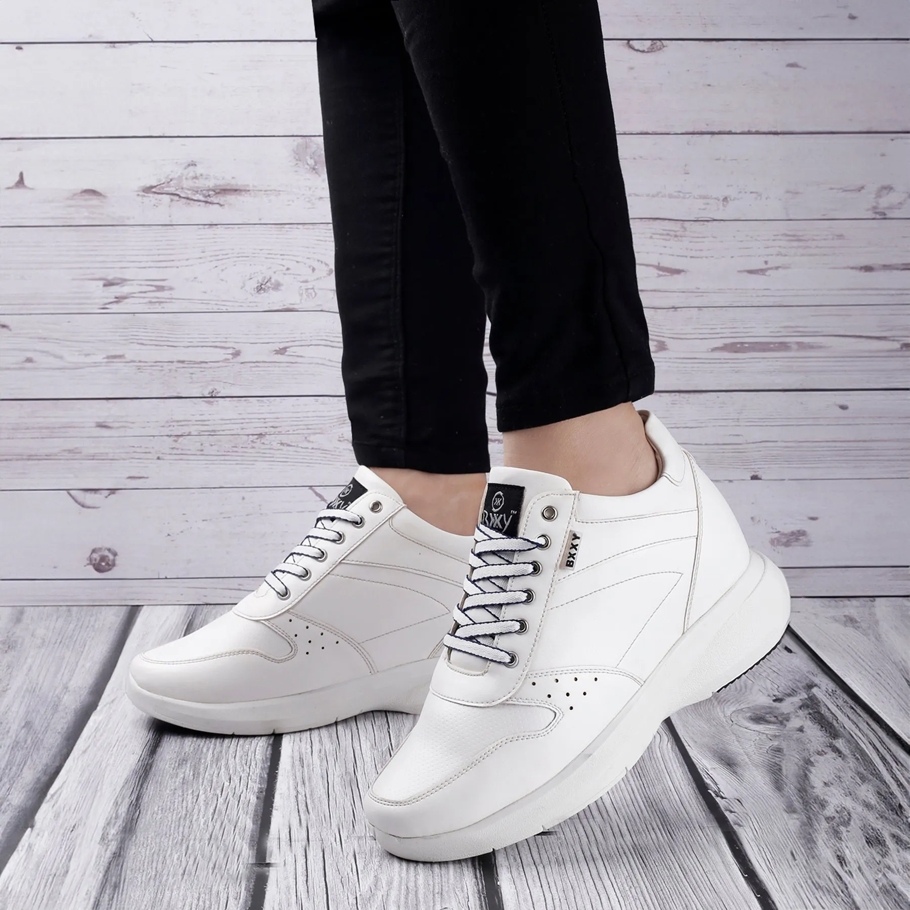 Men's Latest Hidden Height Increasing Casual Sneaker And Party Wear Lace-Up Shoes