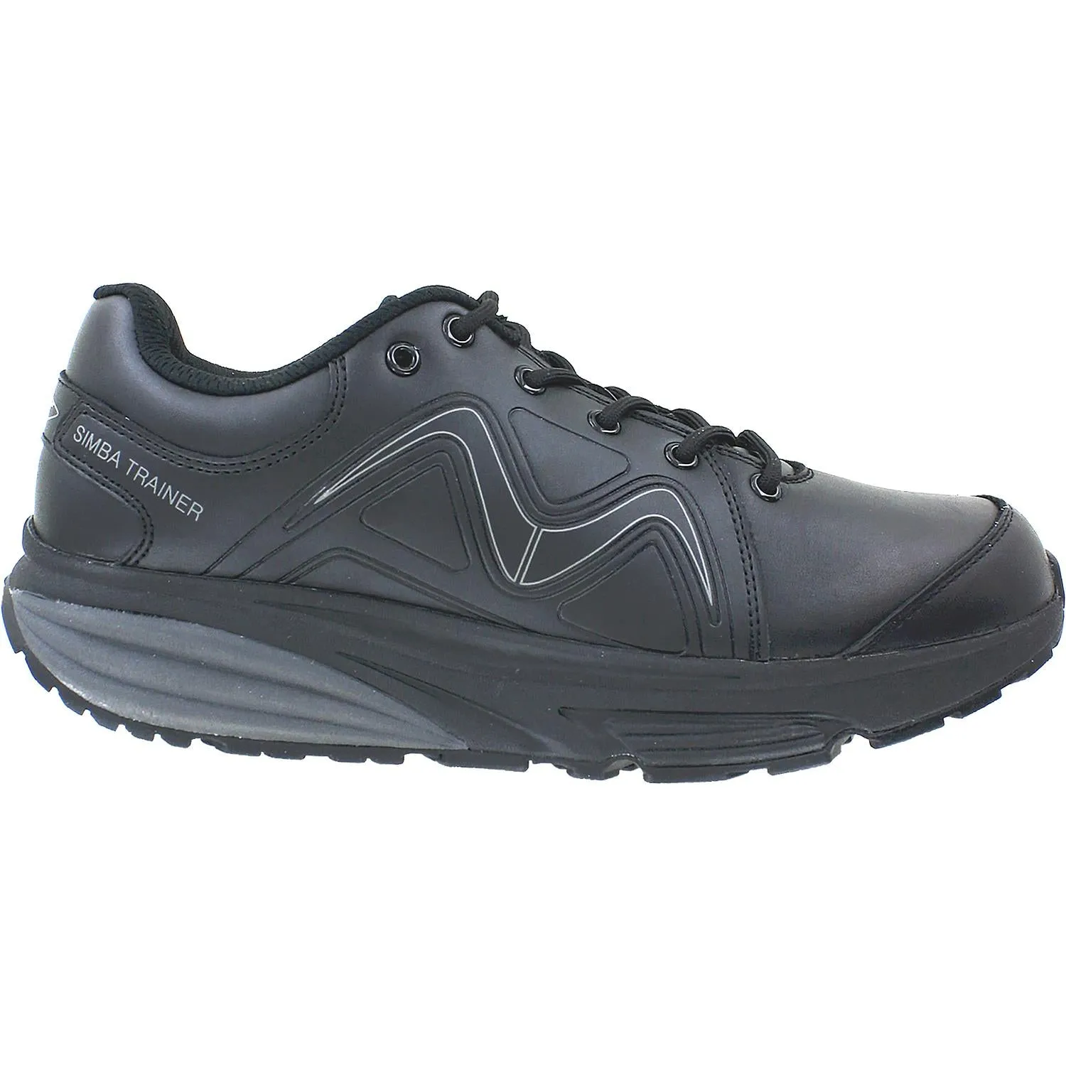 Men's MBT Simba Trainer Black Leather