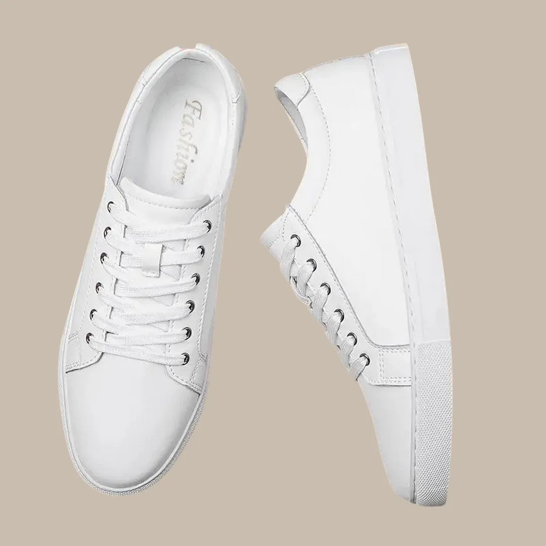 Mens White Sneakers Lightweight