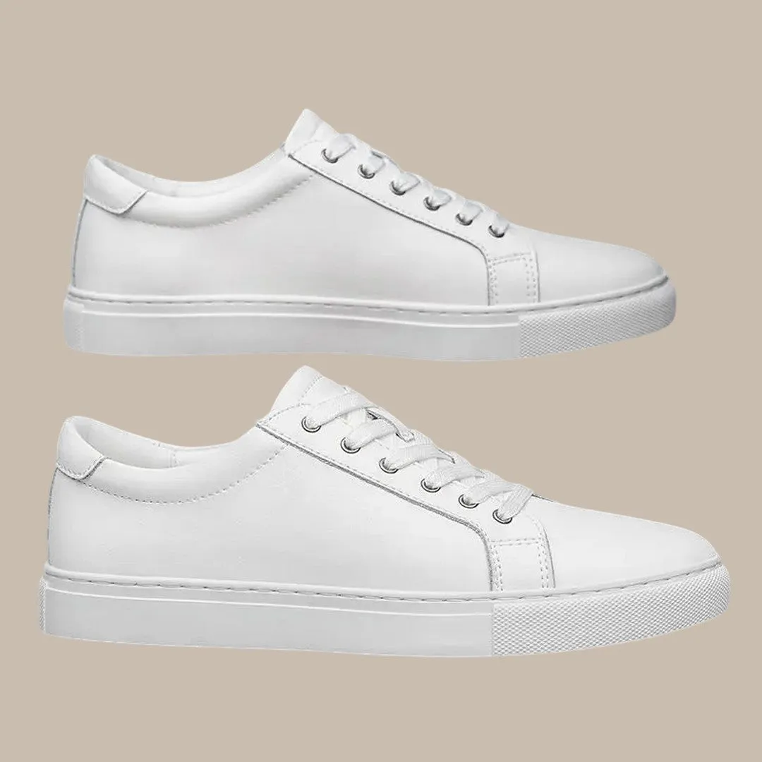 Mens White Sneakers Lightweight