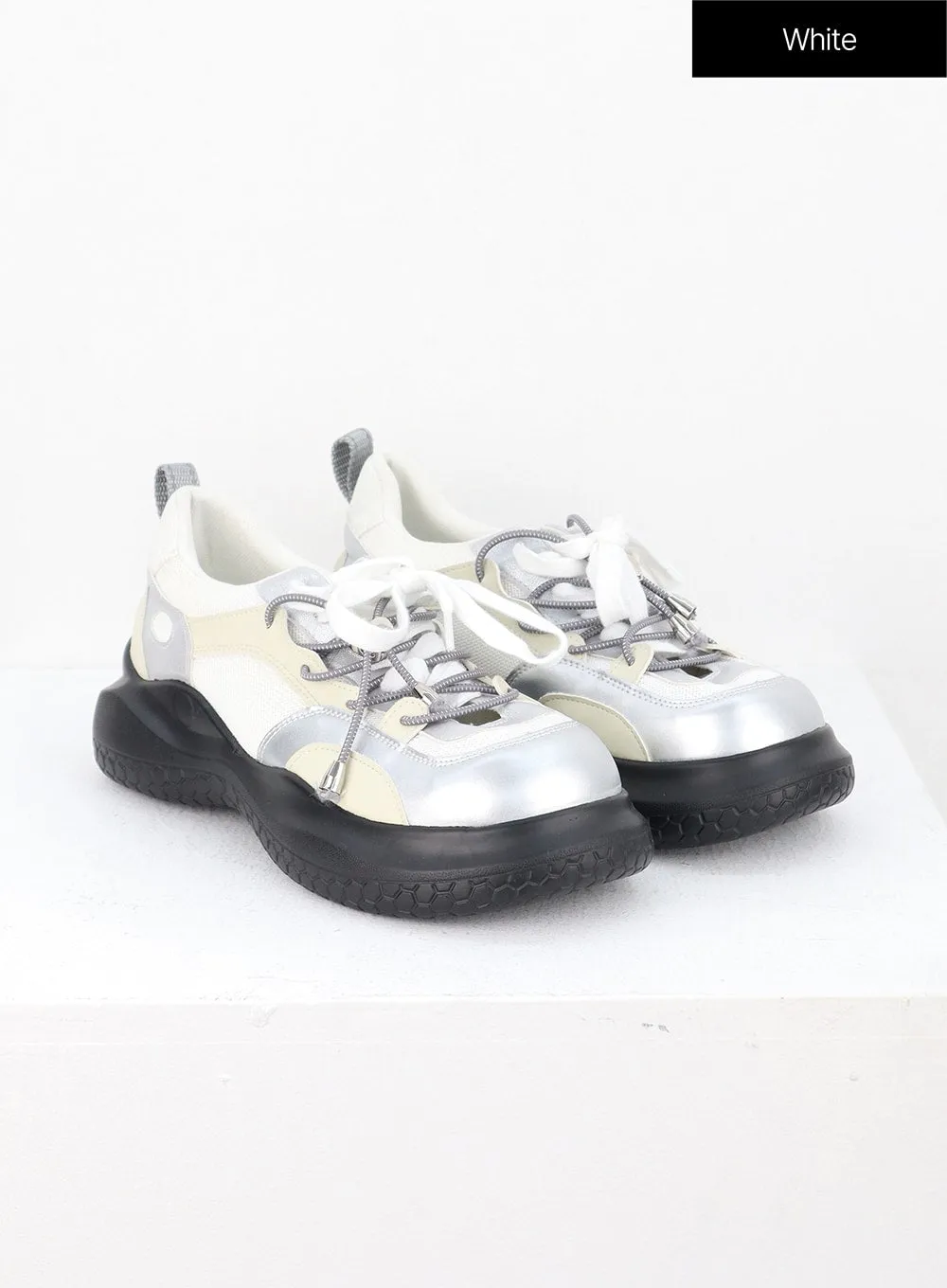 Metallic Platform Sneakers IN308