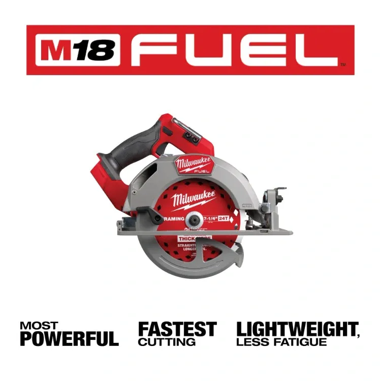 Milwaukee 2834-20 M18 FUEL™ 7-1/4” Circular Saw   Free Battery