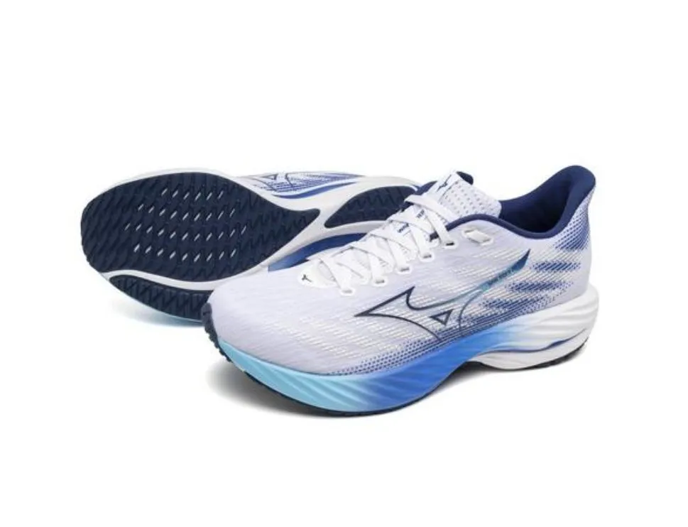 Mizuno Men's Wave Rider 28 - White/Estate Blue