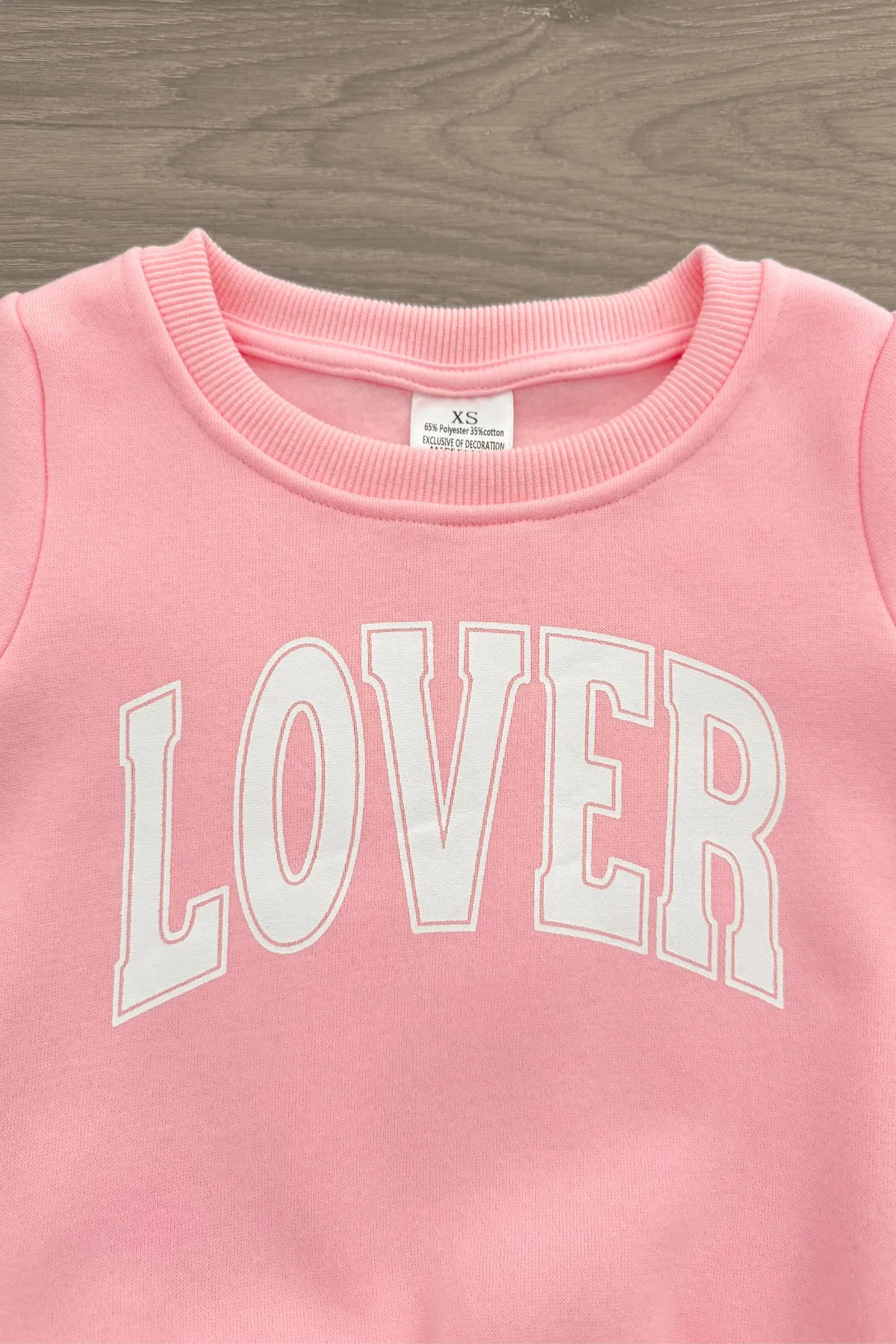 Mom & Me - "Lover" Pink Sweatshirt