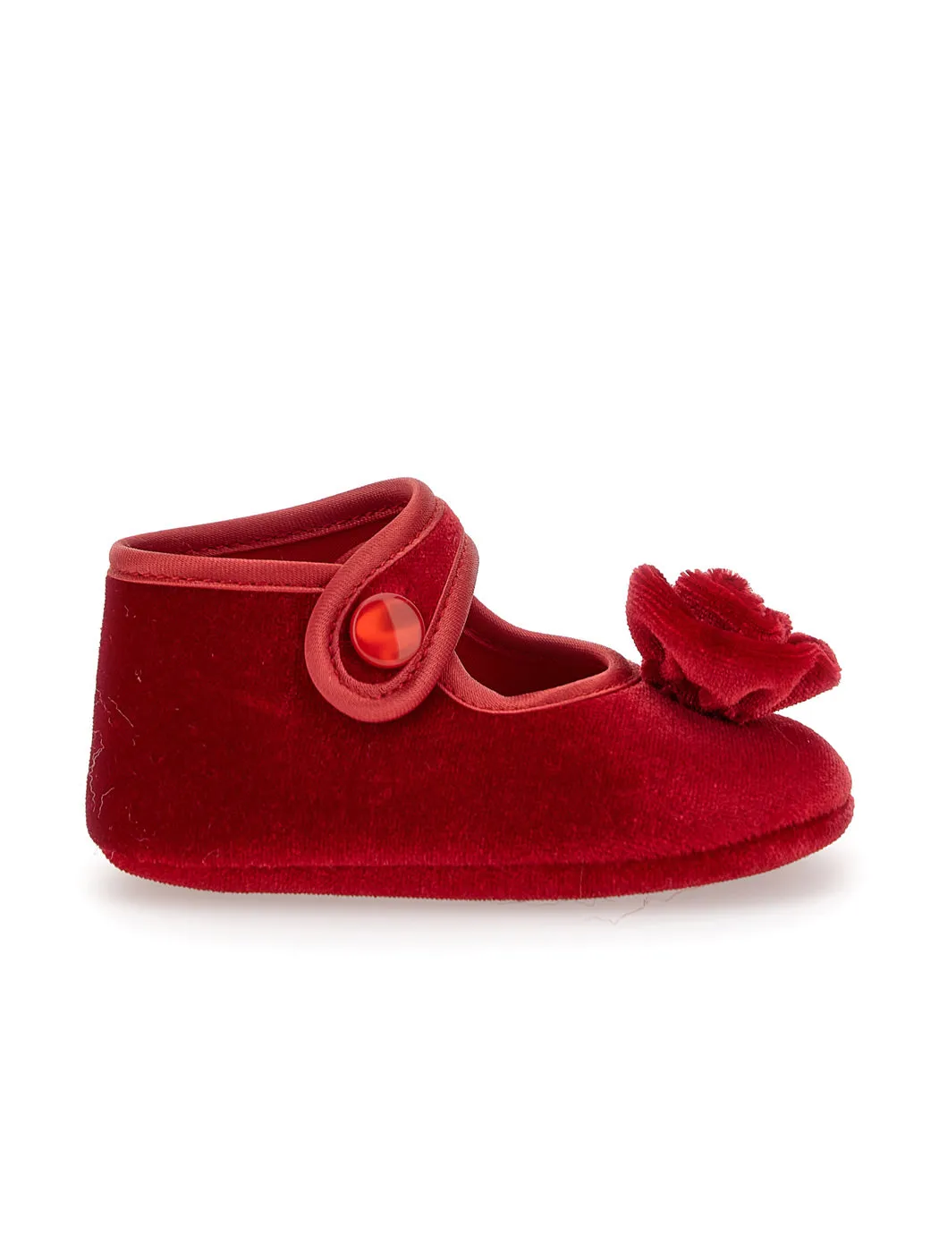 MONNALISA Chenille ballet booties for baby-red