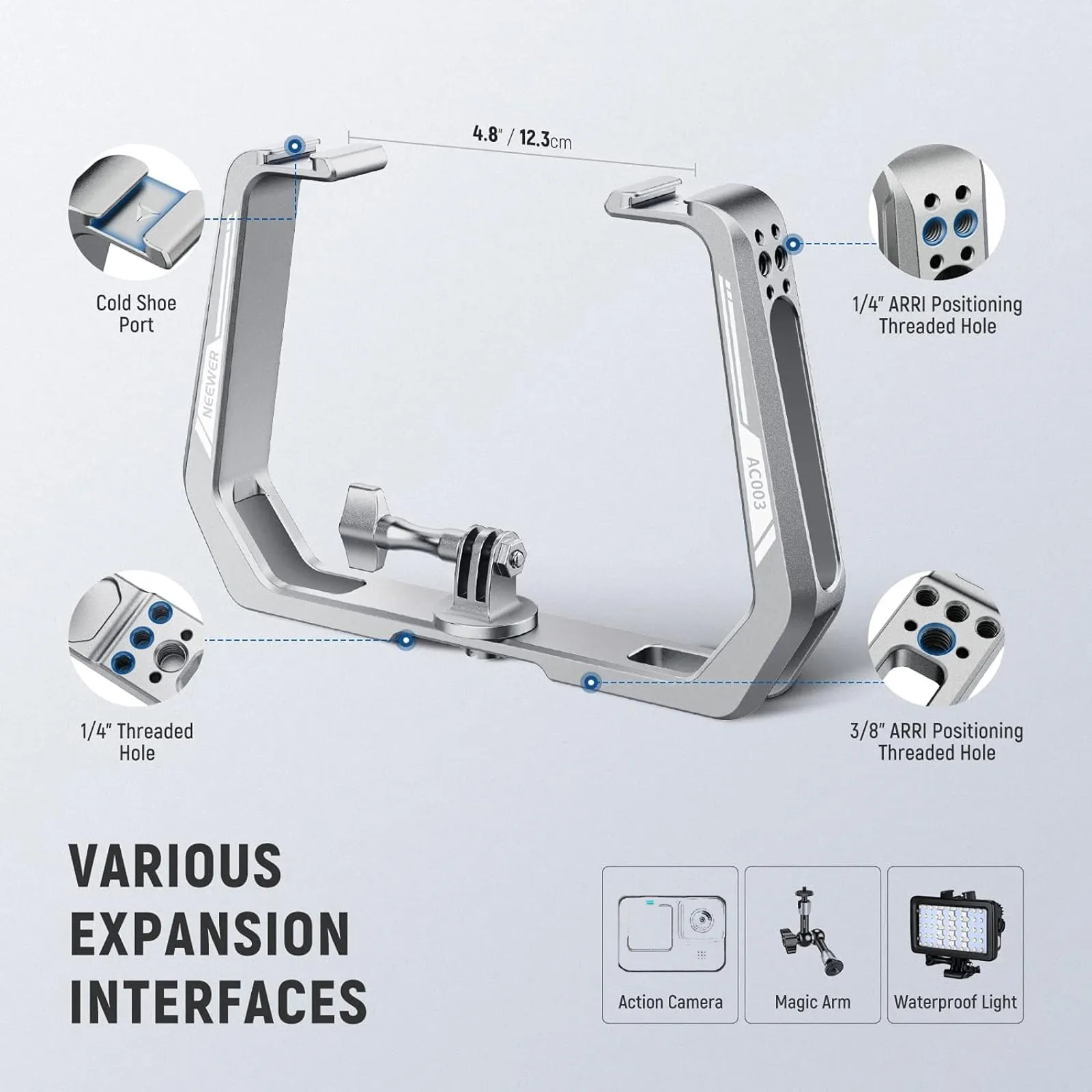 NEEWER AC001 Underwater Diving Rig Compatible with Action Camera