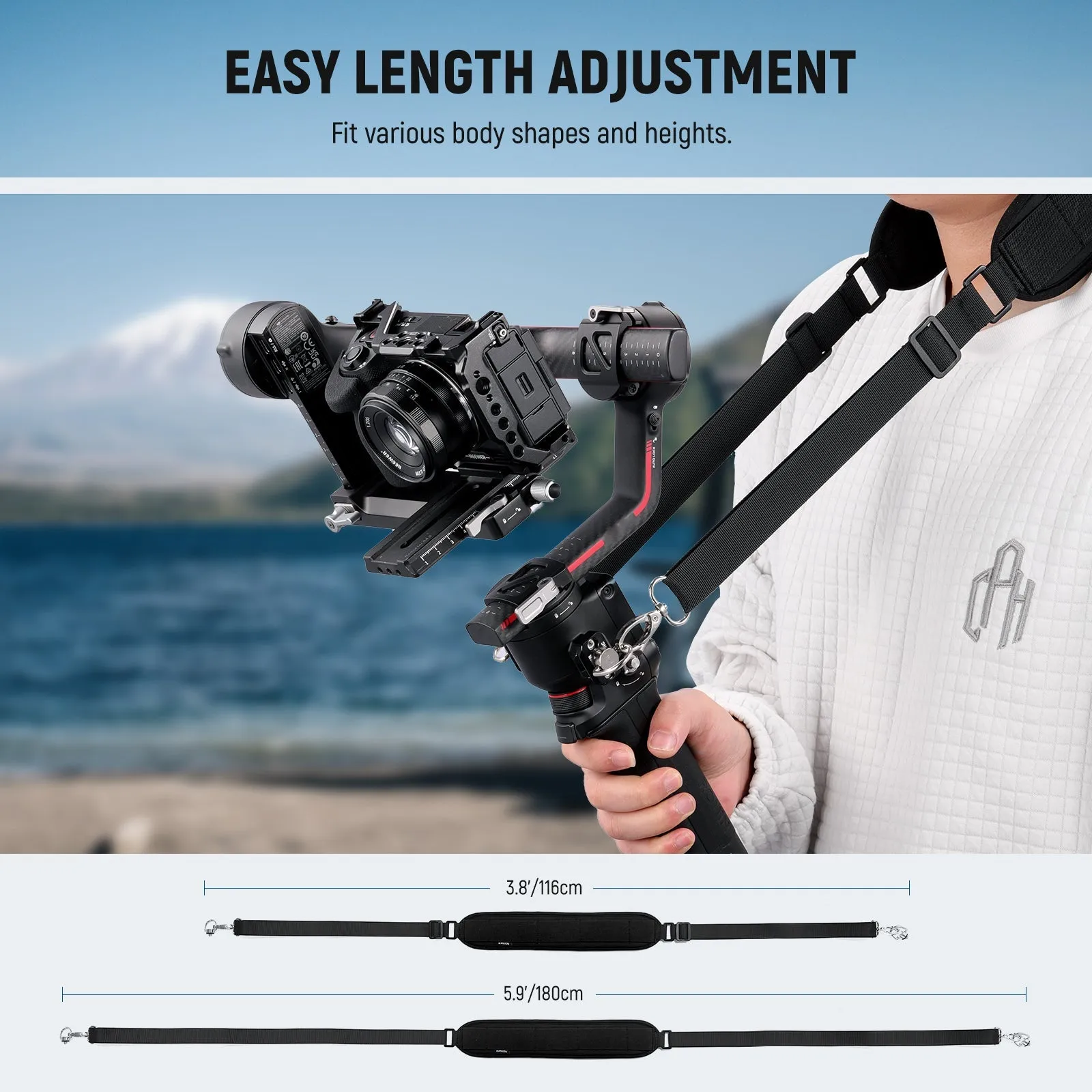 NEEWER ST49 GA019 Gimbal Adjustable Sling Handle for RS4 RS3 RS2