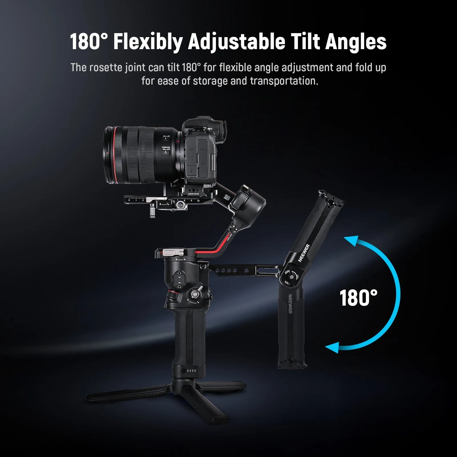 NEEWER ST49 Gimbal Sling Handle Grip with NATO Rails For DJI