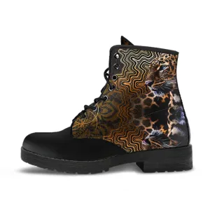 Nefertiti Lotus || Leather Boots by Cosmic Shiva