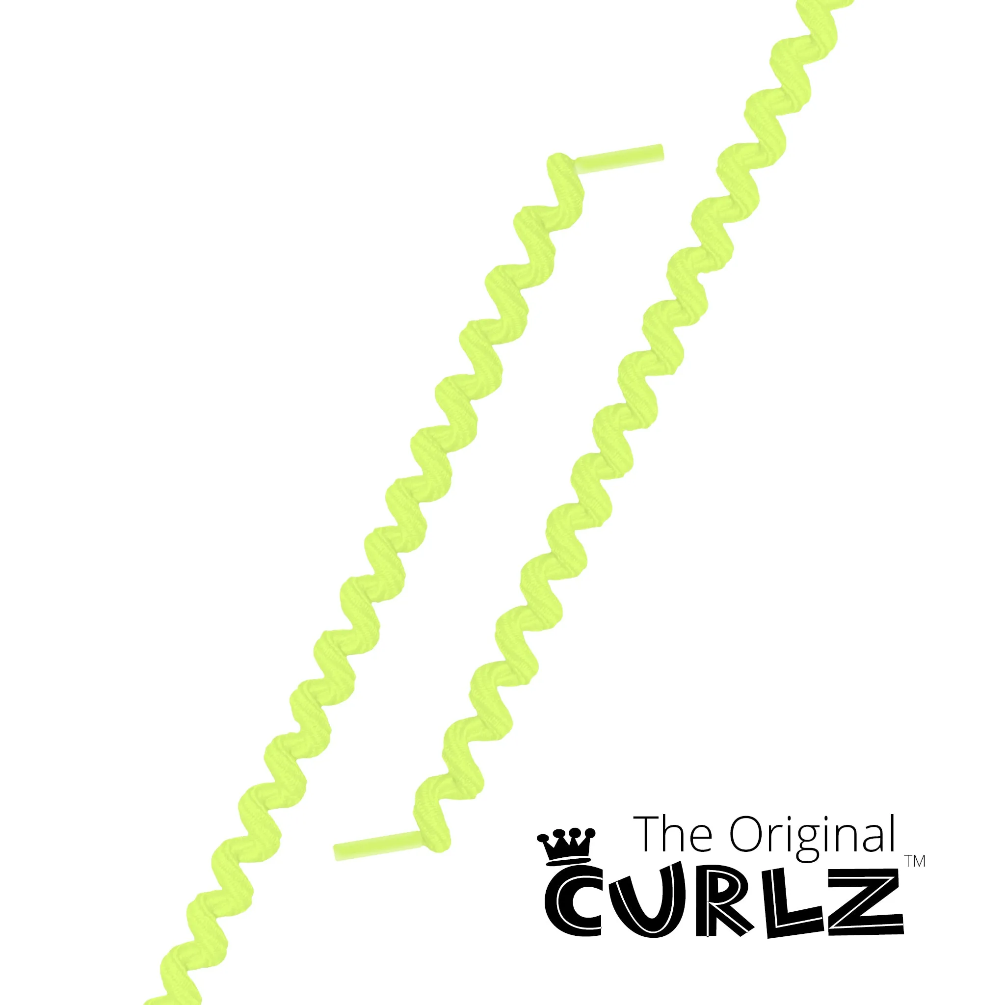 Neon Yellow Curlz™ No-Tie Lace